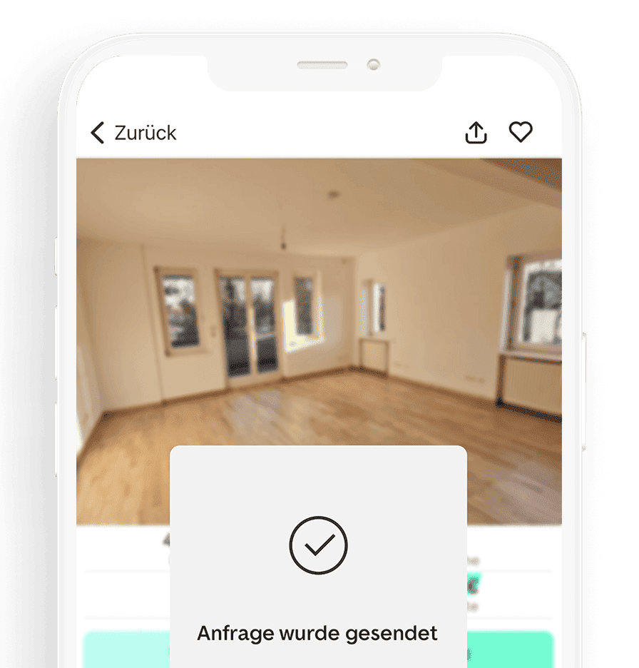 Screenshot der Favoritenübersicht in der ImmoScout24 App